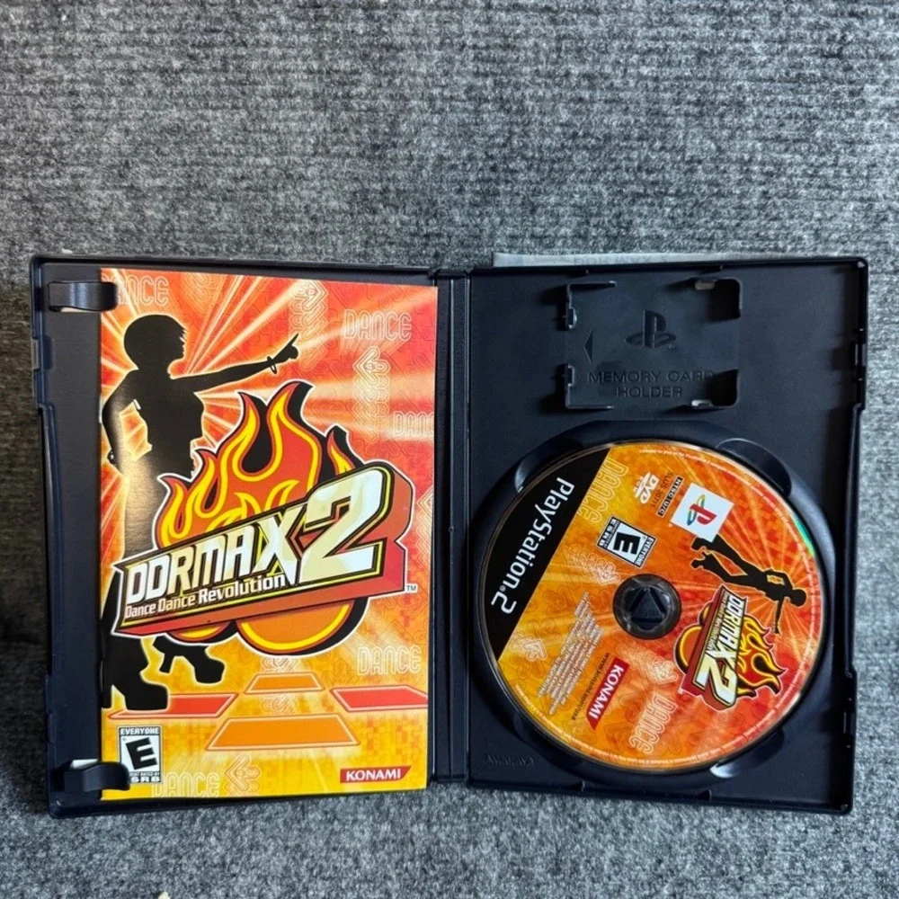 DDRMAX2 Dance Dance Revolution PS2 PlayStation 2 Konami Game Complete CIB SLUS